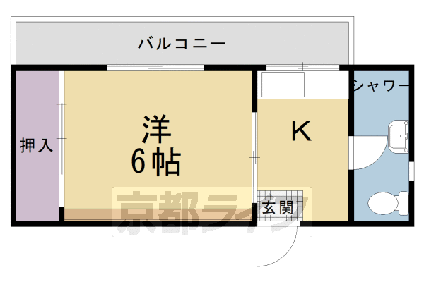 京都市東山区本町１８丁目のマンションの間取り