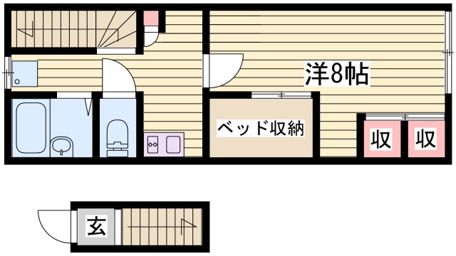 レオパレスジゥイール富永の間取り