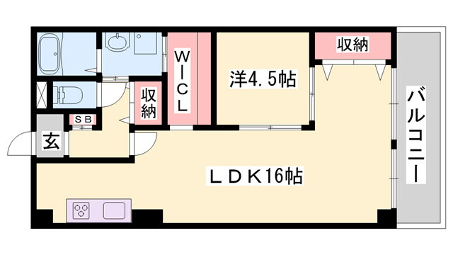 クレアトーレ姫路駅前の間取り