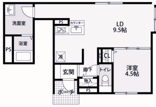 ベルシオン芦屋川の間取り