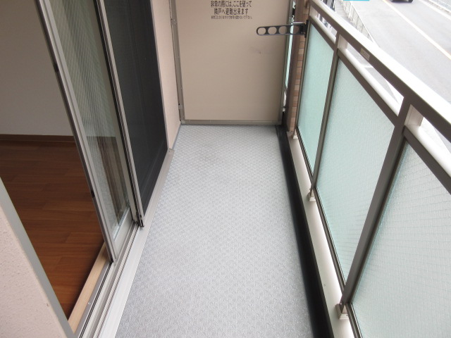 バルコニー　西向きです。