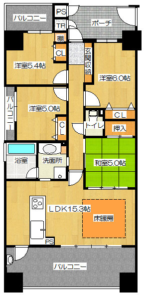 ピアッツァコート八木駅前の間取り