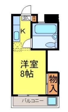 福岡市中央区地行のマンションの間取り