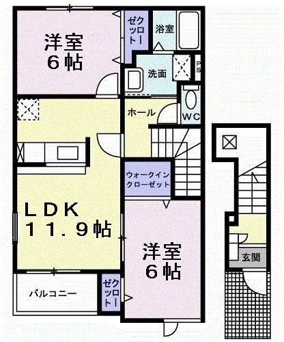 メゾン　ベル　カルムの間取り