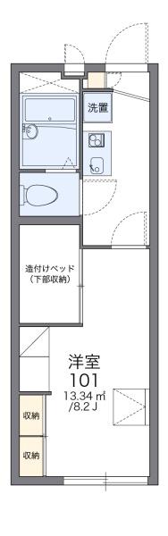 レオパレスクイール堀川の間取り