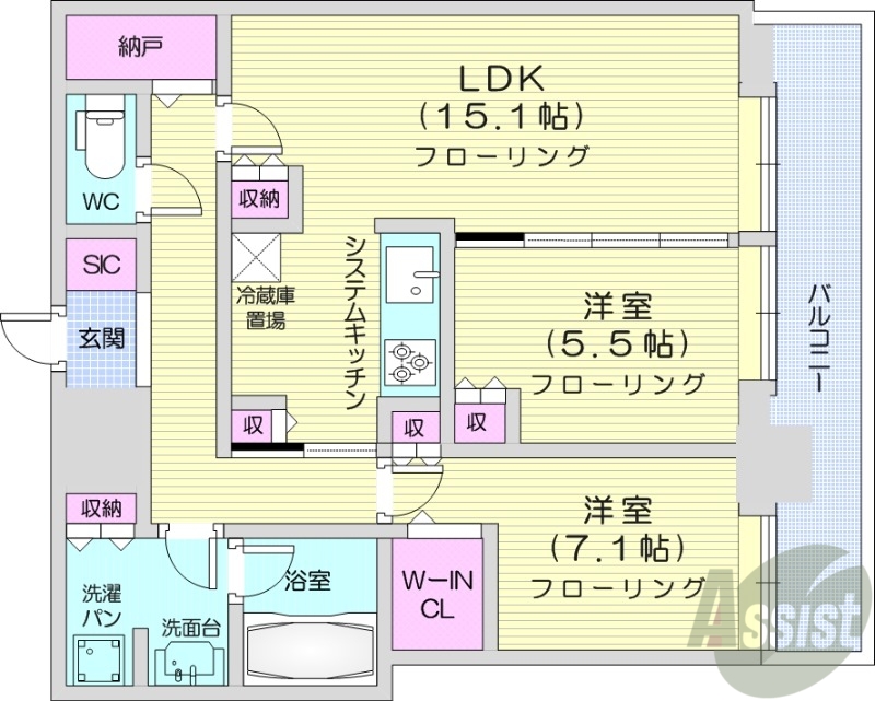 ONE札幌ステーションタワーの間取り