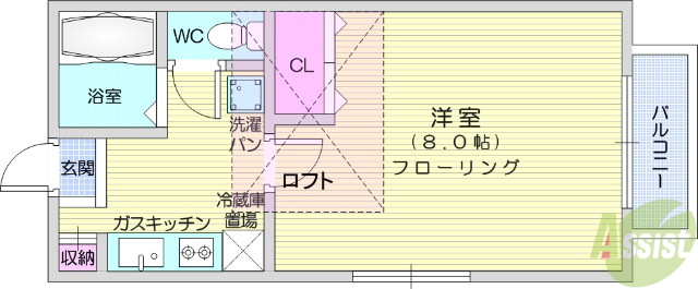 ノーブル香澄の間取り