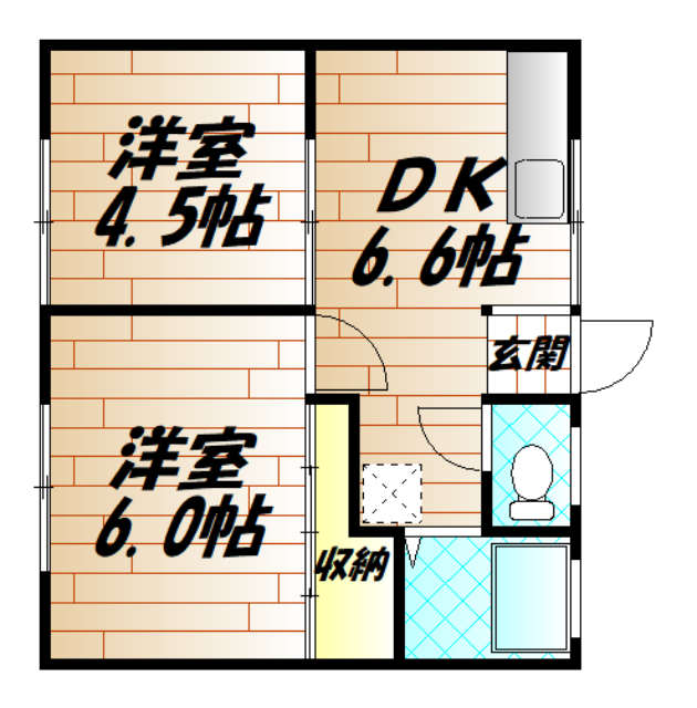 吉村アパートの間取り