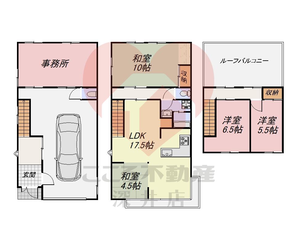 大阪市生野区田島2丁目戸建の間取り