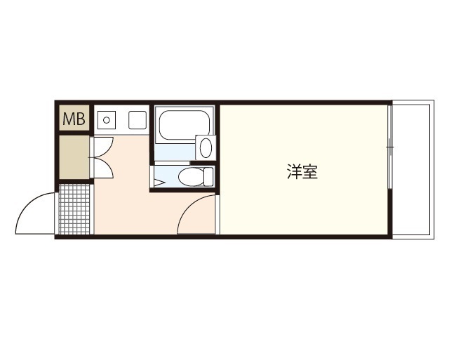 【広島市中区榎町のマンションの間取り】