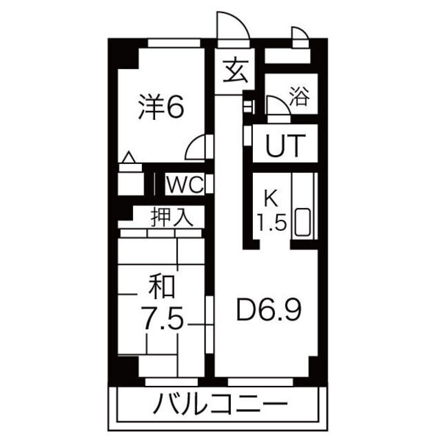 【グレース堀田の間取り】