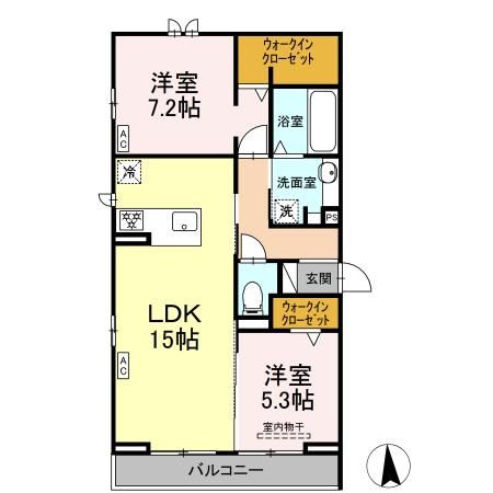 D-ROOM戎町の間取り