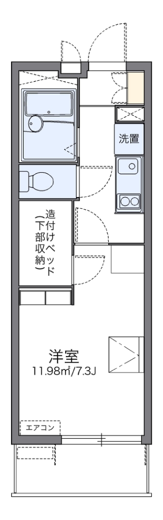 レオパレス奏律の間取り