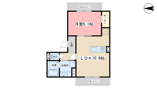 グランスタ花山の間取り