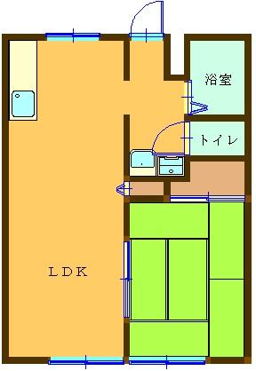 とき和コーポＤ棟の間取り