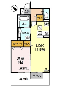 【三木市加佐のアパートの間取り】