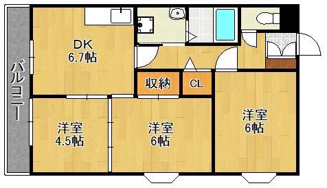 オークラ明治町ビルの間取り