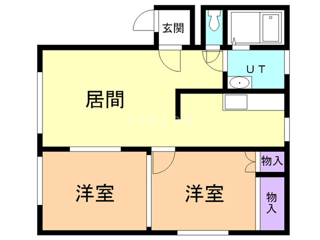 メープル北３の間取り