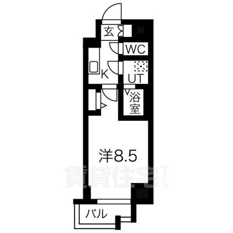 ファステート名古屋駅前アルティスの間取り