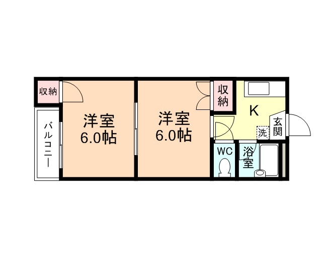 サニーハイツ富岡の間取り