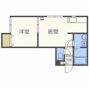 リースペース発寒６条の間取り