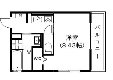 野洲市小篠原のアパートの間取り