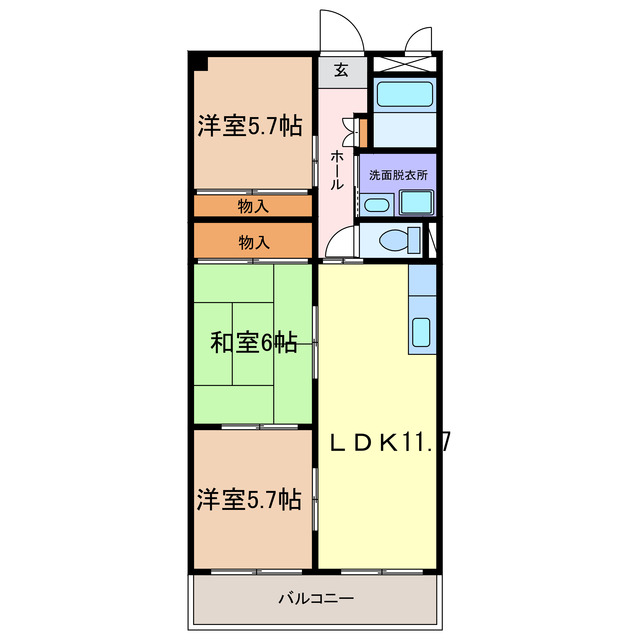 第2伊藤ハイツの間取り