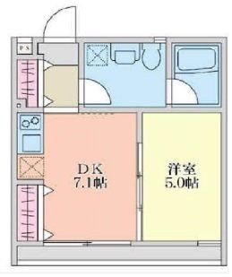 所沢市東住吉のマンションの間取り