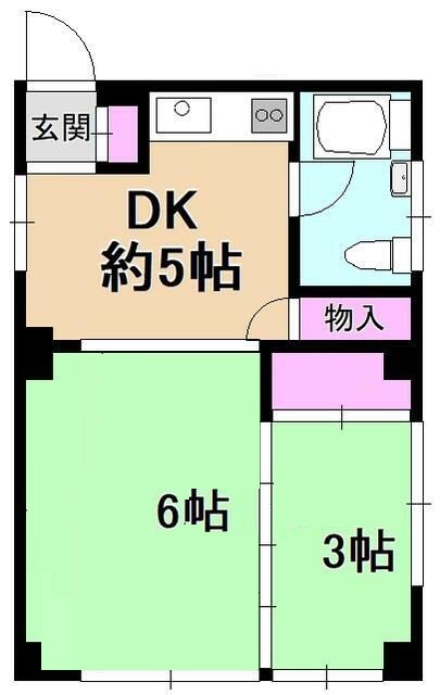 台東区東上野のマンションの間取り