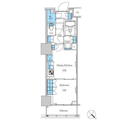 北区滝野川のマンションの間取り