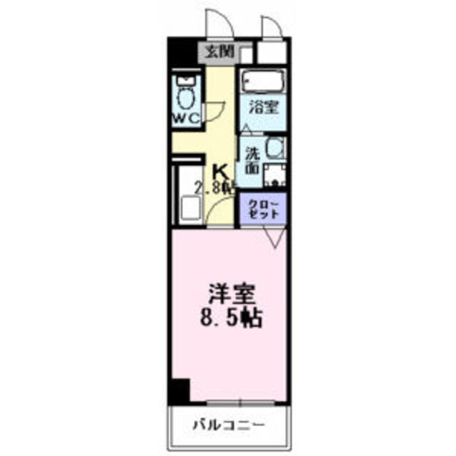 堺市堺区北庄町のマンションの間取り