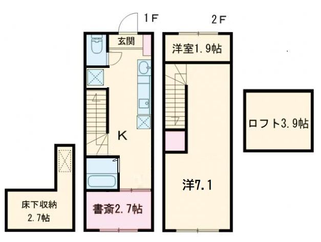 ハイドリーム桜ヶ丘の間取り