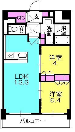 ブランシエスタ西宮の間取り