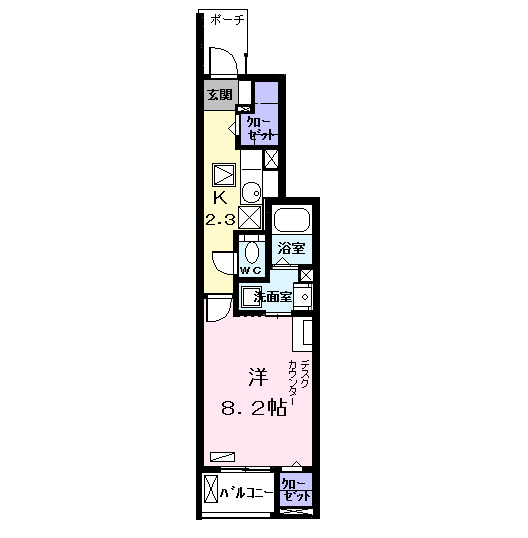 バーベナ（Ｖｅｒｂｅｎａ）の間取り