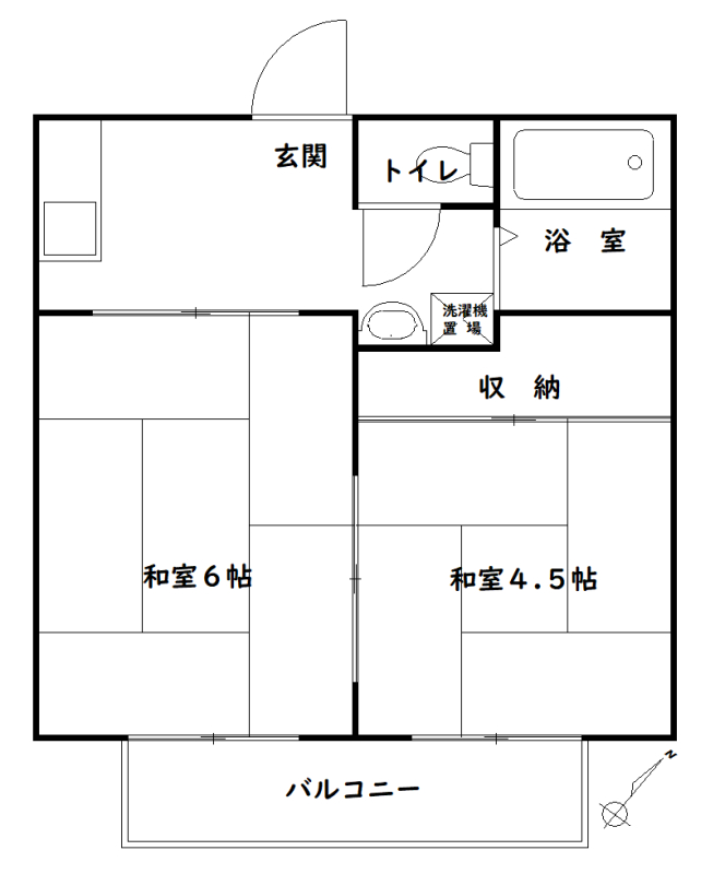 沼田ハイツの間取り