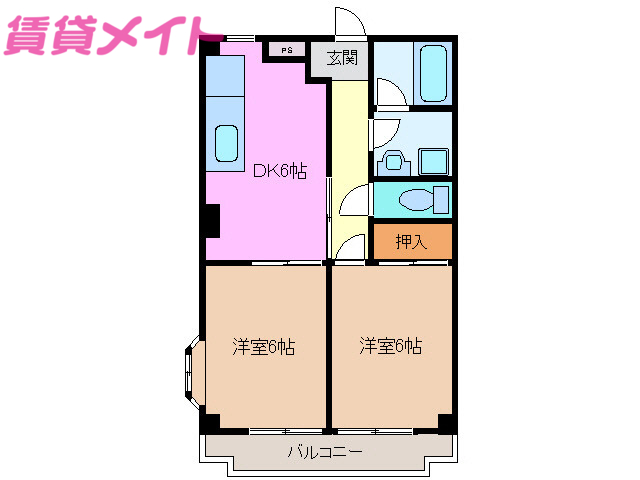 セゾン西別所の間取り