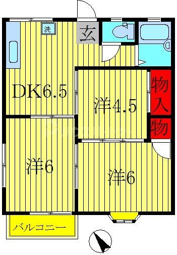 【アネックスＵ　４の間取り】