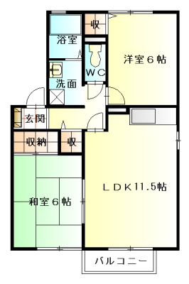 ロワイヤルセジュールＡ棟の間取り