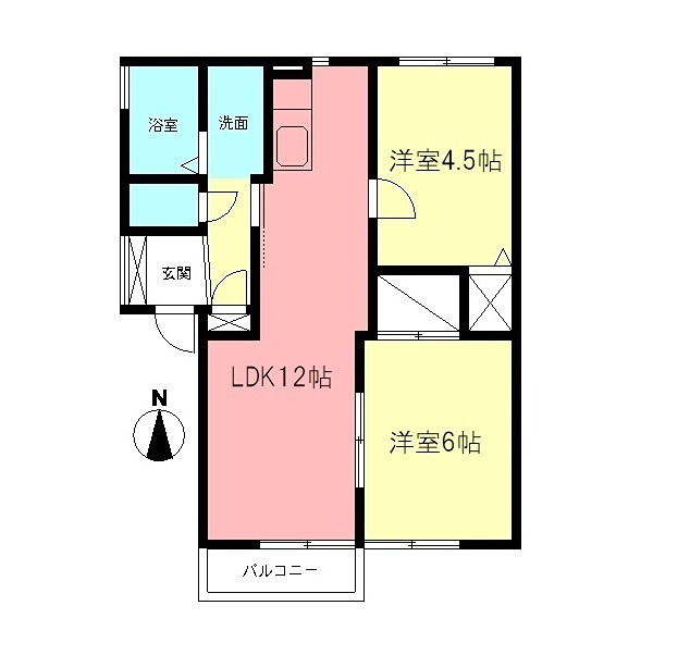 ボナールＨＡＹＡＳＨＩの間取り