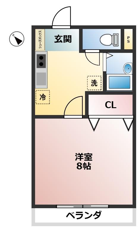 シマハイツIIの間取り