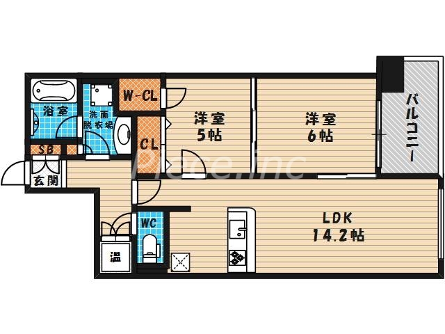 グレンパーク梅田北の間取り