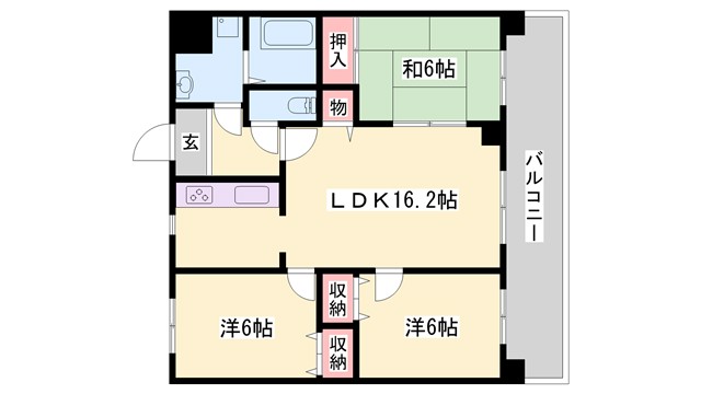 アルコート高岡の間取り