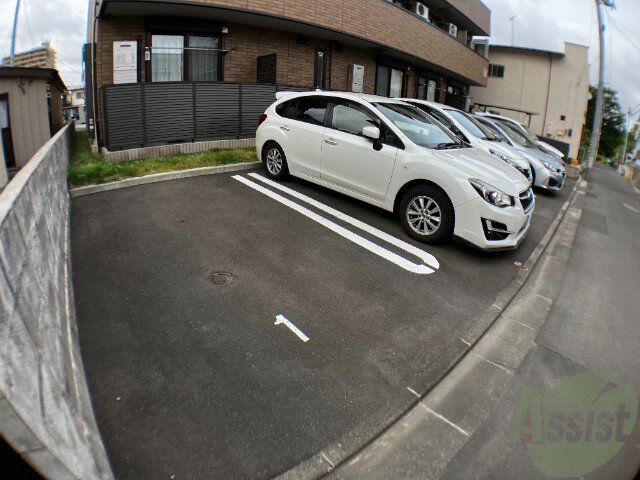 【仙台市若林区木ノ下のアパートの駐車場】