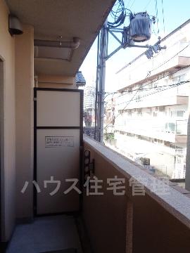 【高槻市富田町のマンションのバルコニー】