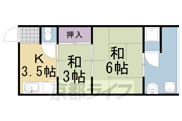 第二苔の荘の間取り