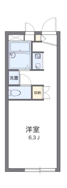 レオパレス黒砂台の間取り