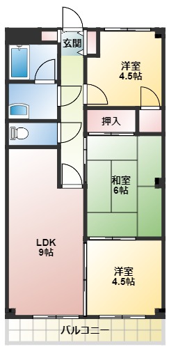 エクセルフラットの間取り