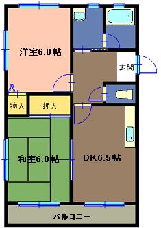 沼津市上香貫のマンションの間取り