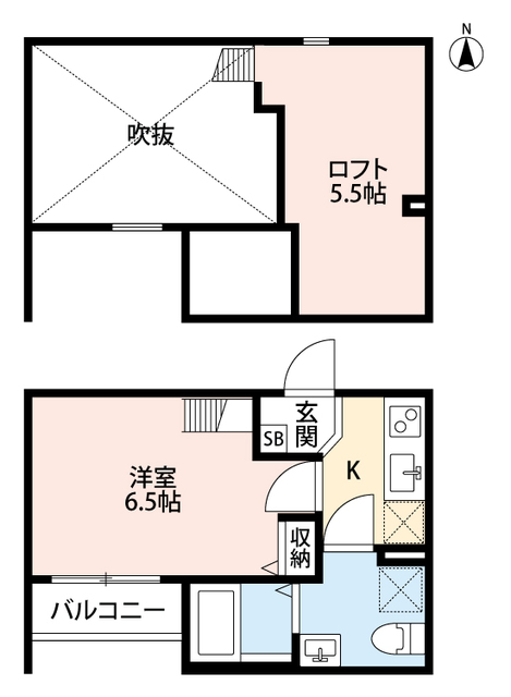 東大阪市楠根のアパートの間取り