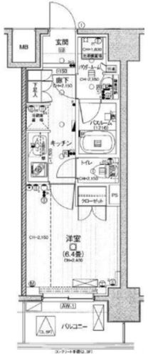 パレステージ田端ファストコートの間取り